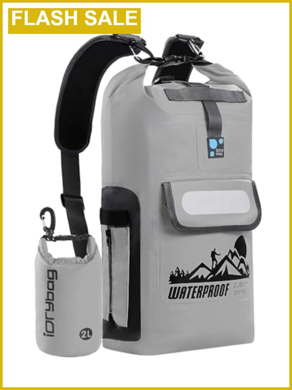 Waterproof Dry Bag Backpack 20L Floating Sack for Kayak Hiking